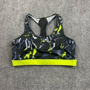 RISE by LULAROE Rise 2020 Invincible Racerback Sports bra yellow/black size: 2X